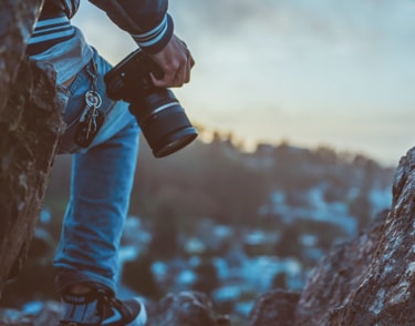 Man holding camera